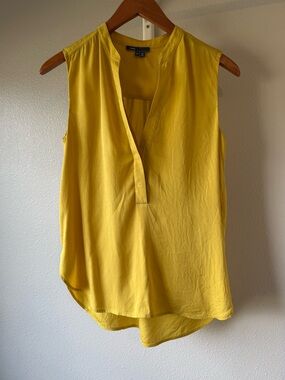 Vince. Yellow sleeveless blouse